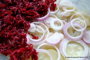 Betteraves rouges-fromage Cuire:  Beetroot-cheese Bake!